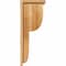 Ekena Millwork Crestline Rough Sawn Corbel w/Backplate, Western Red Cedar, 8"W x 10"D x 26"H COR08X10X26CRE01RWR - alternate 3